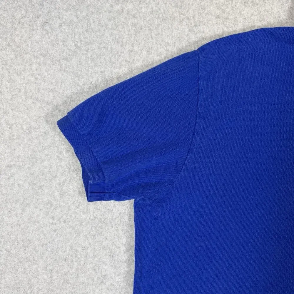Vintage Polo by Ralph Lauren Shirt Royal Blue Men's XL Orange Pony Knicks Cotton
